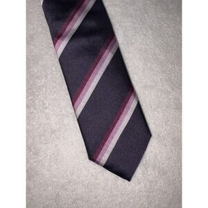 BOSS Skinny Men's REPP 100% Silk Tie Made in Italy  Striped‎ Necktie Fast Ship!